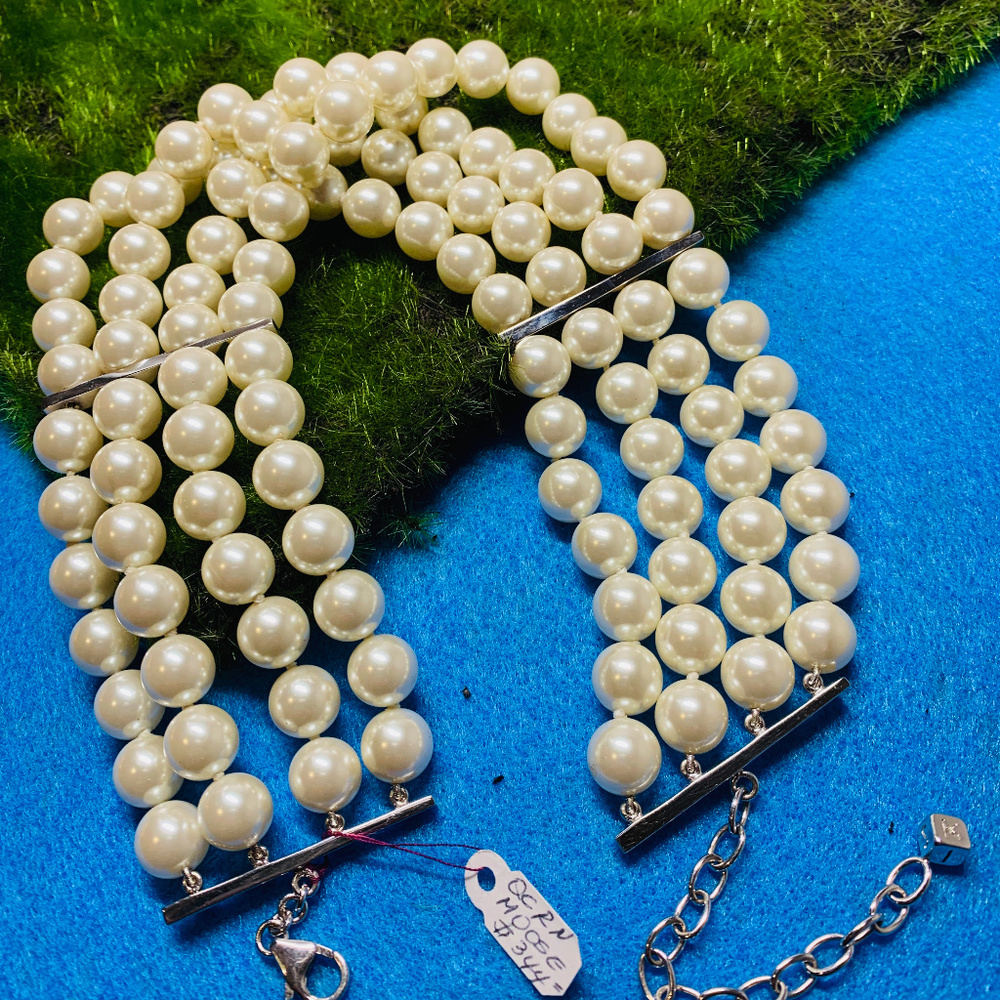 Misaki 4-Tiered Pearl Choker